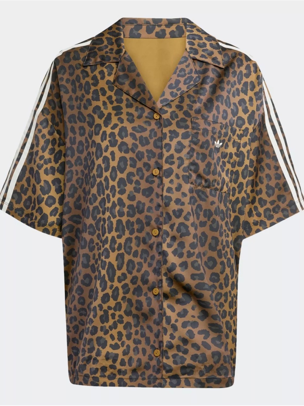 Adidas | Originals Women’s Animal Print Satin Shirt - Picture 6 of 10